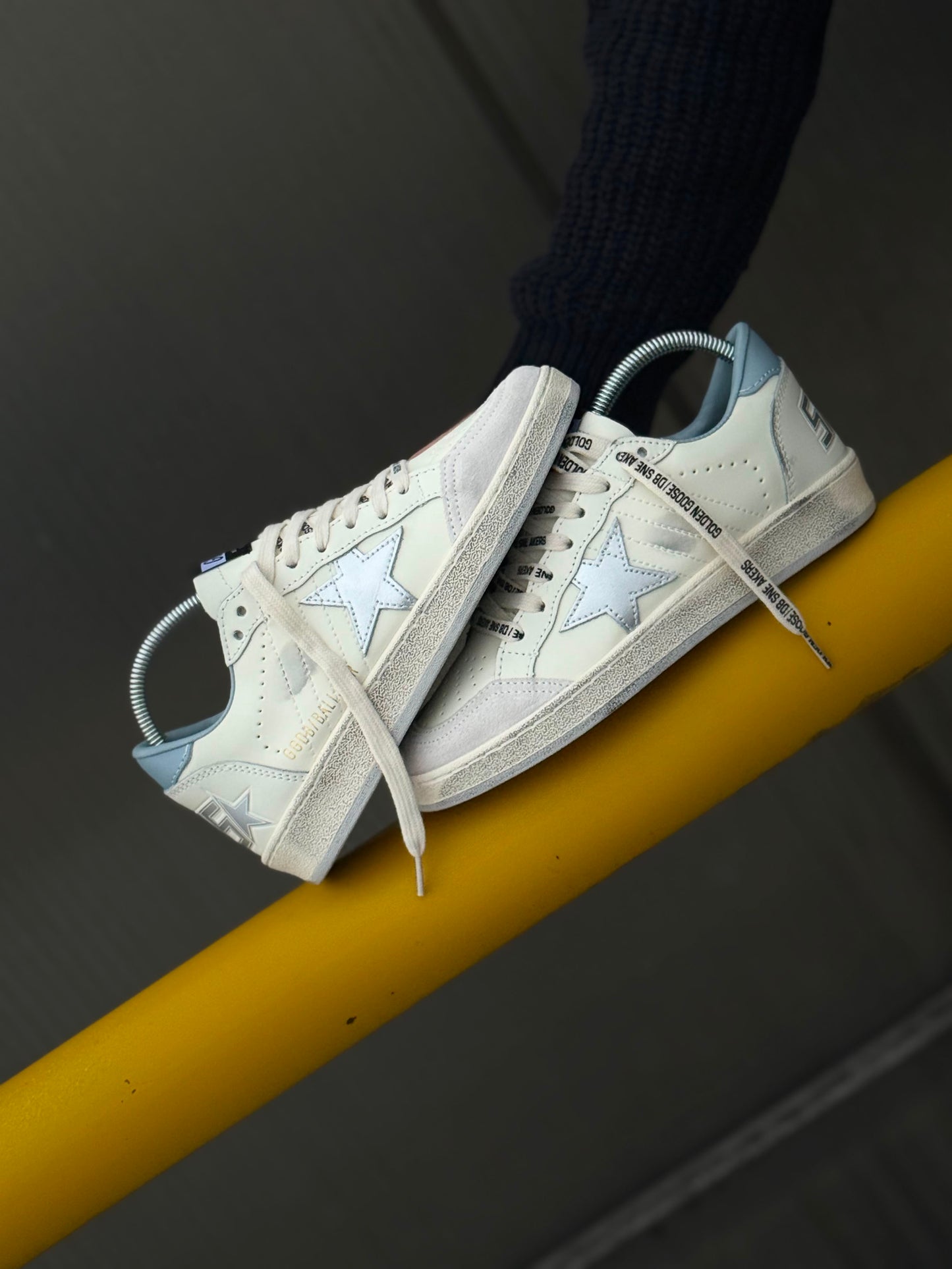 Golden Goose Ball Star blanca azul