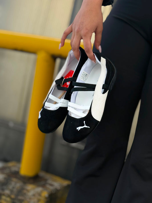 Puma Speedcat Ballet Negra Blanca
