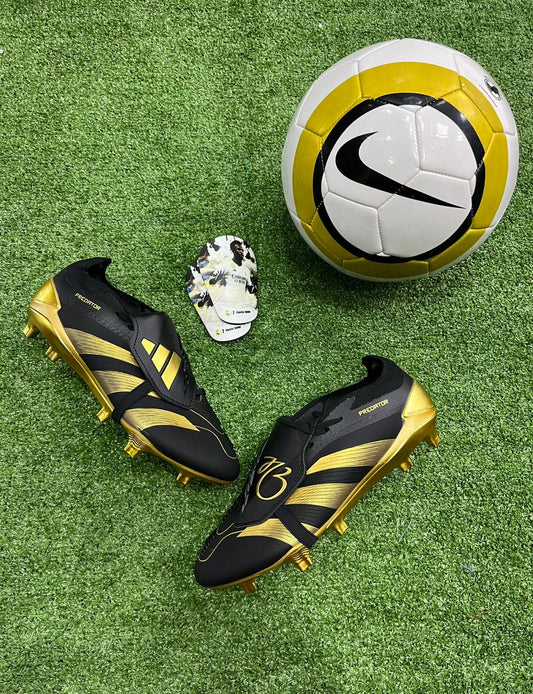 Adidas Predator Accuracy+ FG — Negro/Dorado Signature