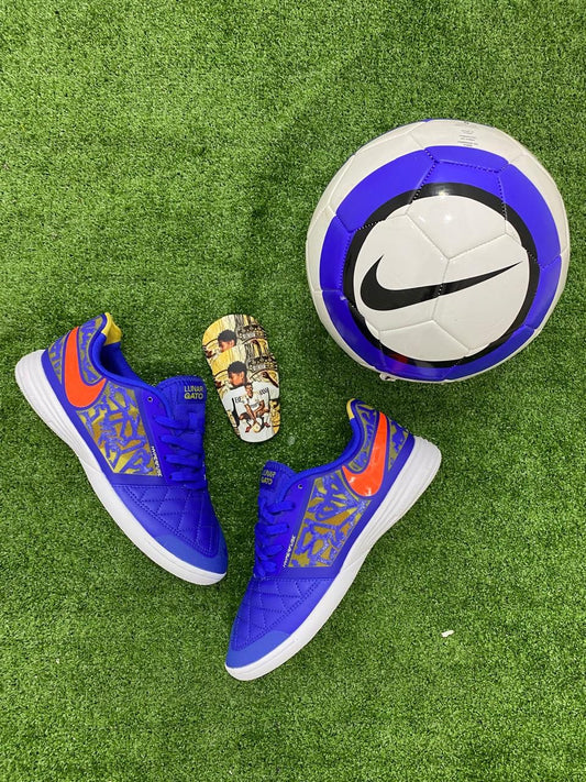 Nike Lunar Gato II — Azul Royal/Naranja/Dorado