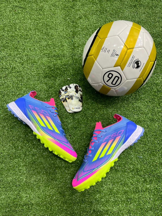Adidas F50 Turf — Multicolor Neon